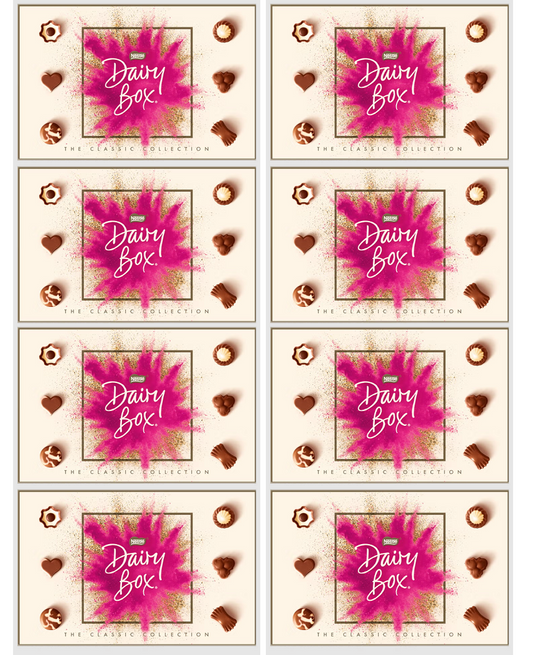 8 x Dairy Box Medium Carton - 322GM