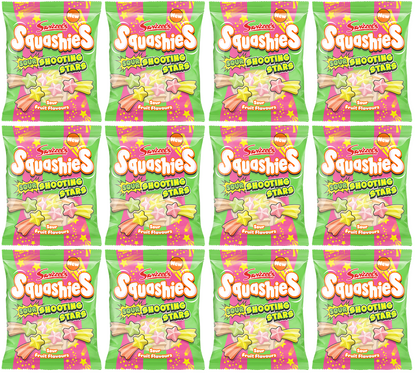 12 x Squashies Sour Shooting Stars - 120GM