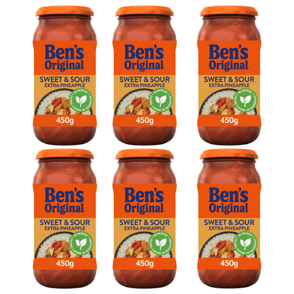 6 x Ben's Original Sweet & Sour Extra Pineapple 450G