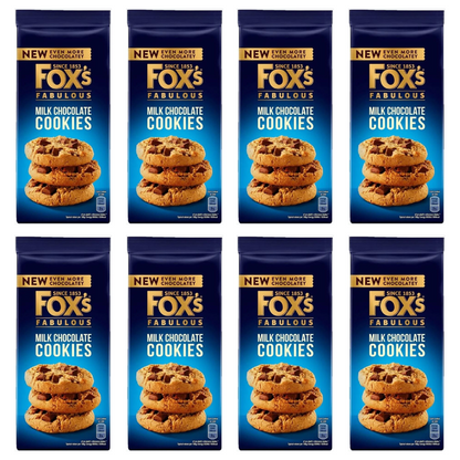 8 x Foxs Milk Choc Chunkie Cookie 180Gm