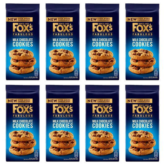 8 x Foxs Milk Choc Chunkie Cookie 180Gm