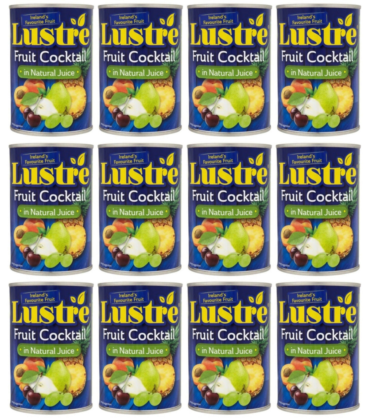 12 x Lustre Fruit Cocktail In Natural Juice 410G