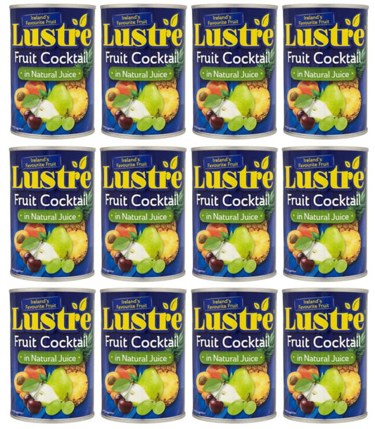 12 x Lustre Fruit Cocktail In Natural Juice 410G