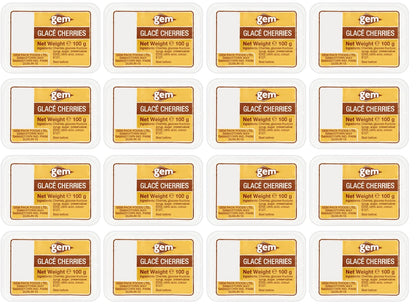 16 x Gem Glacé Cherries 100G