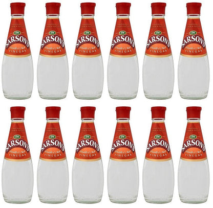 12 x Sarson's Distilled Malt Vinegar 250Ml