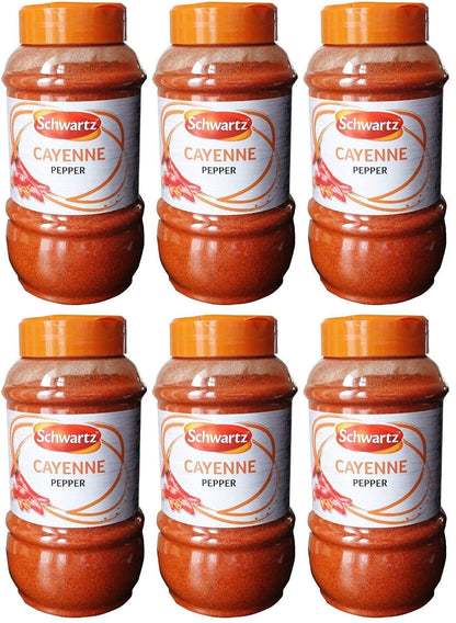 6 x Schwartz Cayenne Pepper 390G