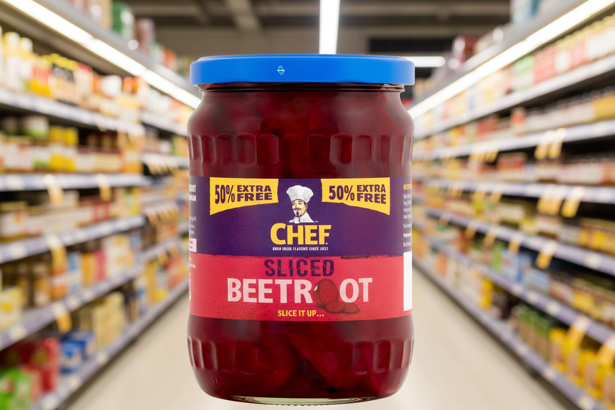 12 x Chef Sliced Beetroot 525G