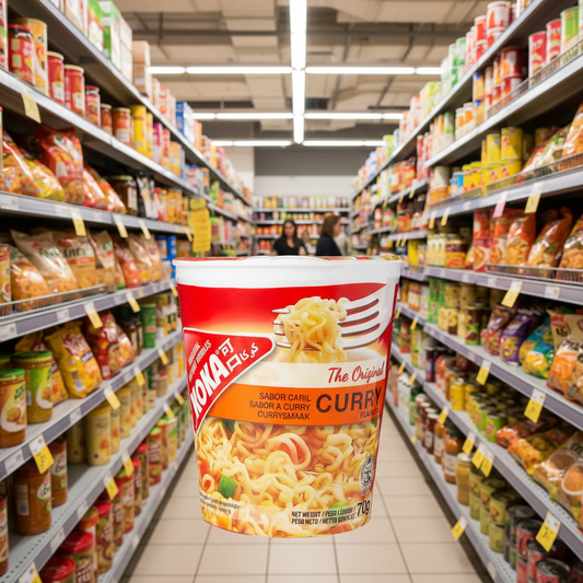 12 x Koka The Original Curry Flavour Oriental Instant Noodles 70G