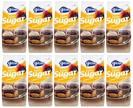 10 x Gem Jam Sugar 1Kg