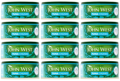 12 x John West Tuna Chunks In Brine 145G