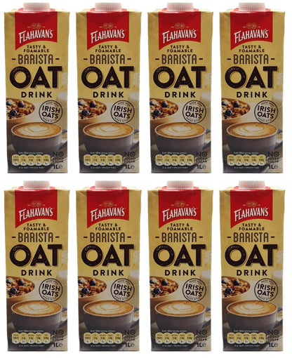 8 x Flahavan's Barista Oat Drink 1L