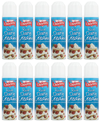 12 x Chivers Real Dairy Cream 250G