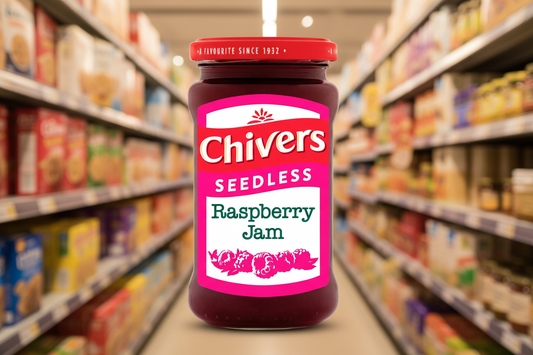 12 x Chivers Seedless Raspberry Jam 370G