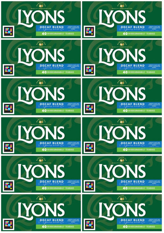 12 x Lyons Decaff 40's - 116G
