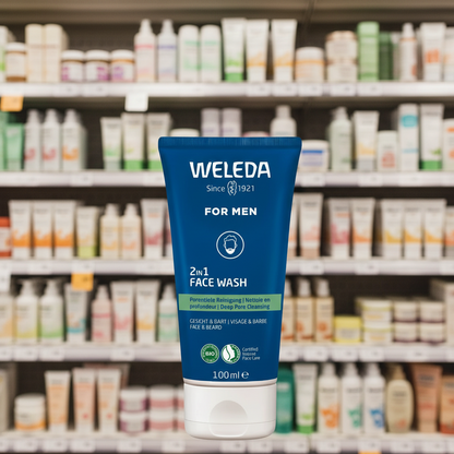 Weleda Men's Face & Beard Wash Gel - 100ml