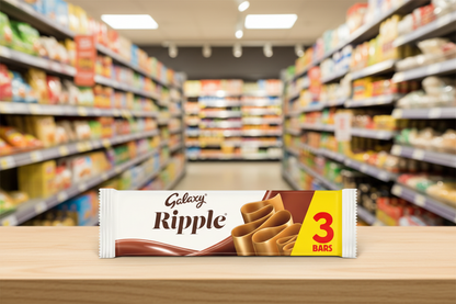 29 x Galaxy Ripple Milk Chocolate Bars 3pk - 90GM