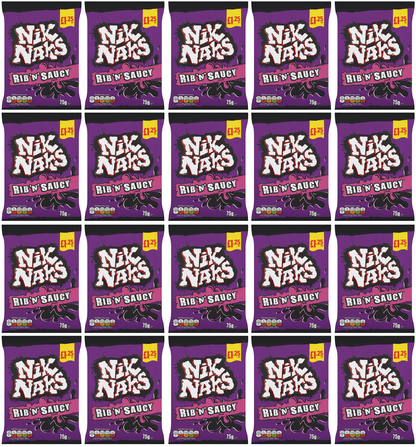 20 x Kp Nik Naks Rib N Saucy - 75GM