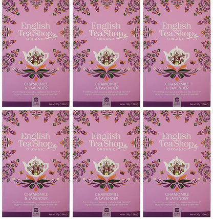 6 x English Tea Shop Chamomile & Lavender - 20Bags