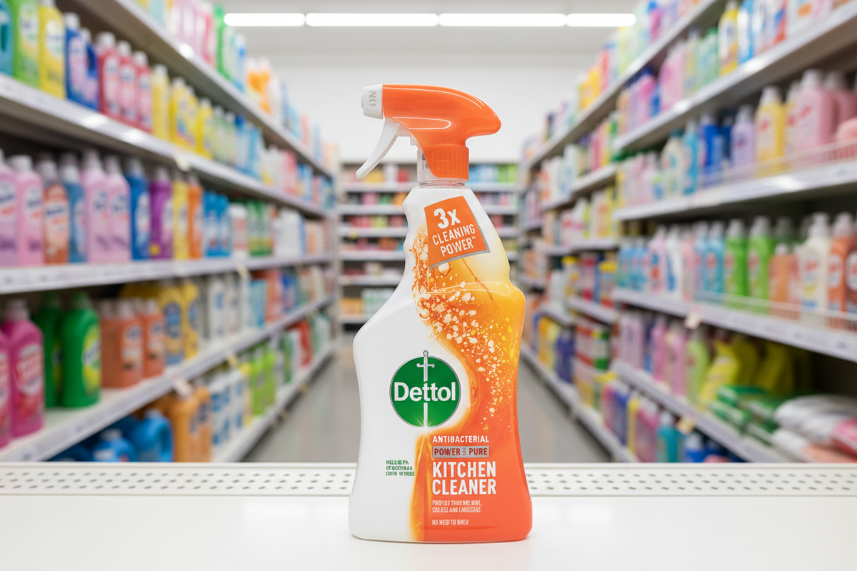 6 x Dettol Power & Pure Spray Kitchen  - 750ML