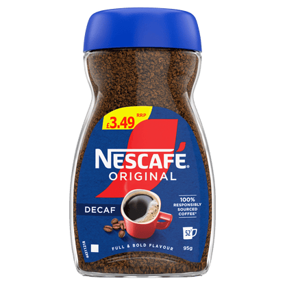 6 x Nescafe Original Decaff - 95GM