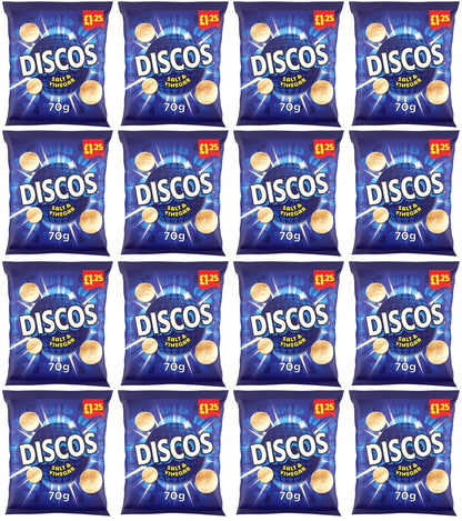 16 x Kp Discos Salt & Vinegar - 70GM