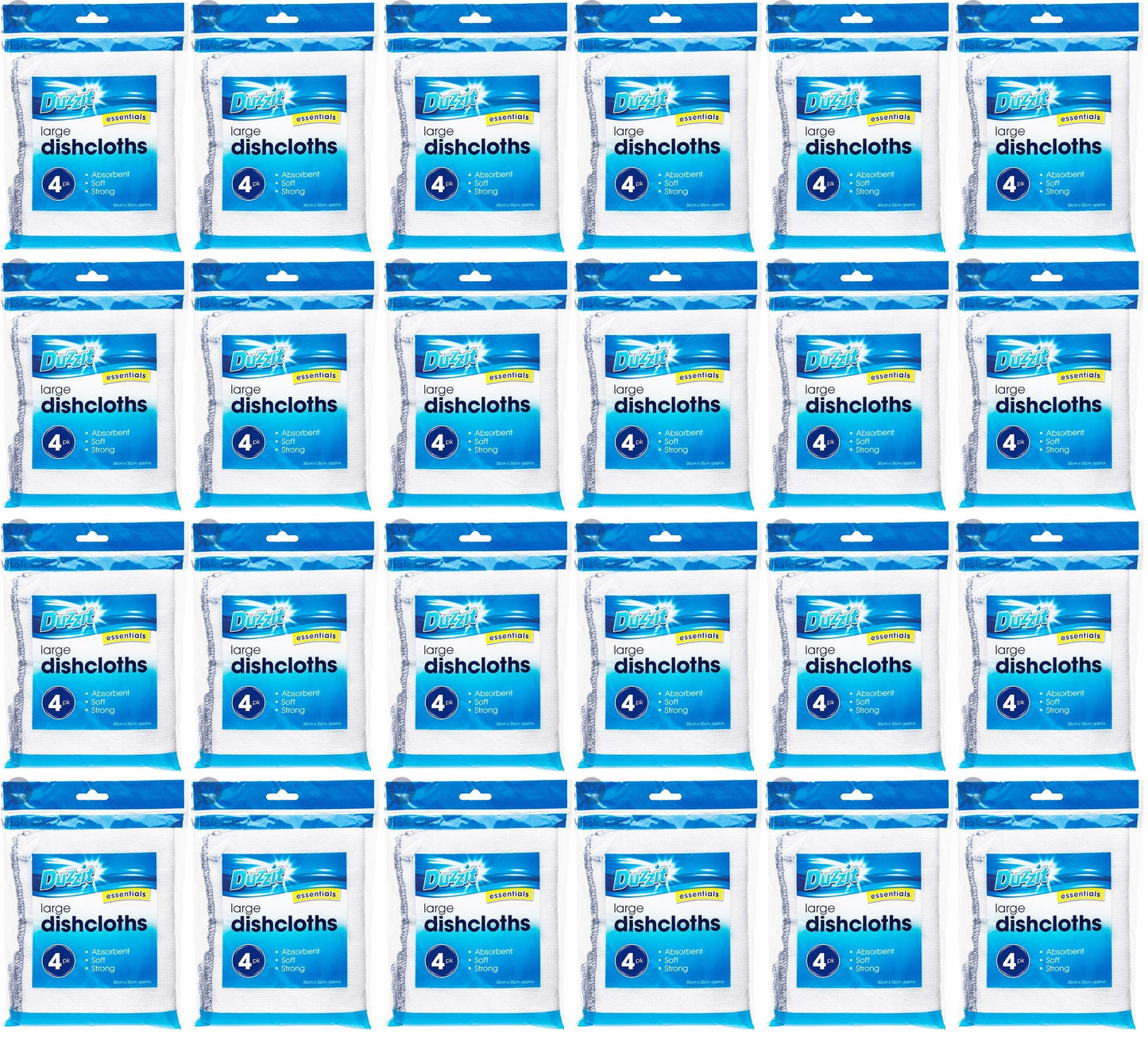 24 x Duzzit Dishcloth - 4 Pack