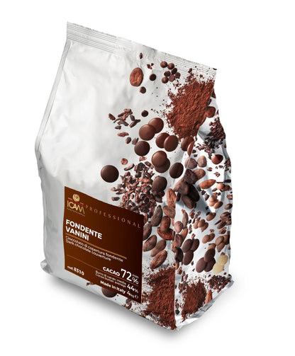 3 x Icam Professional 72% Dark Chocolate 4Kg
