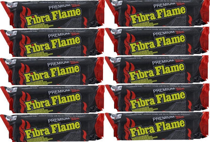 10 x Fibra Flame Premium Fire log