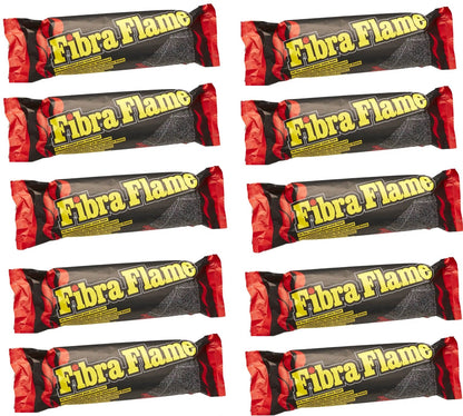 10 x Fibra Flame Premium Fire log