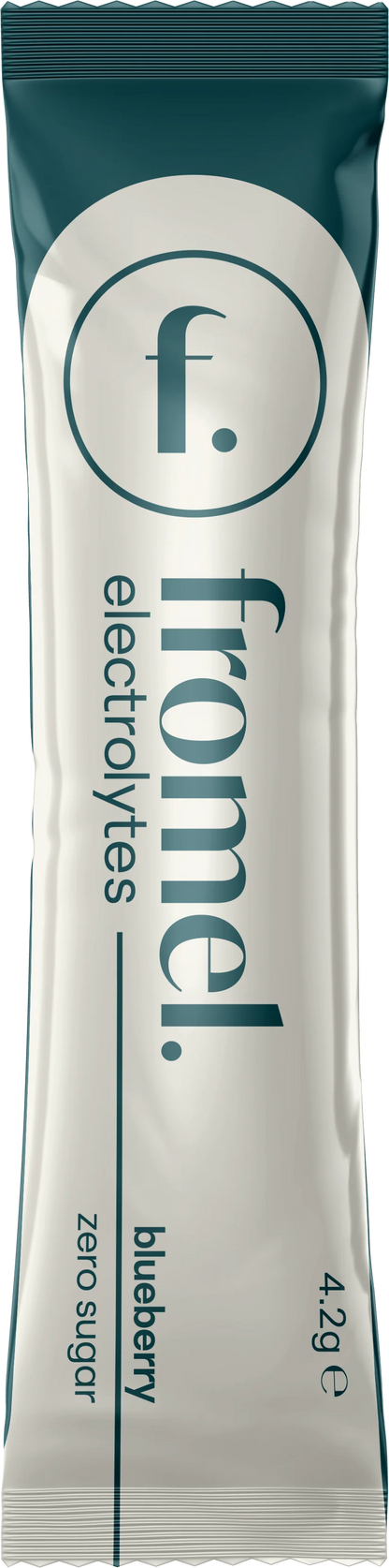 Fromels Electrolyte sachets - 28ct, Blueberry flavour with zero added sugar