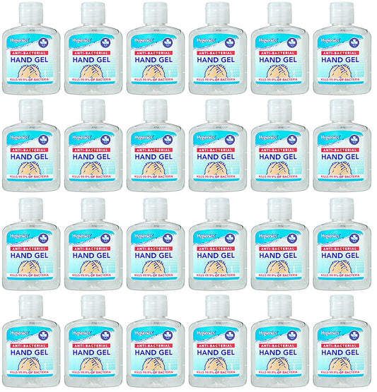 24 x Hygienics Anti Bacterial Hand Gel - 100ML