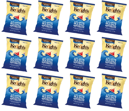 12 x Keogh's Atlantic Sea Salt And Sweet Irish Vinegar 125G