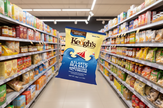 12 x Keogh's Atlantic Sea Salt And Sweet Irish Vinegar 125G