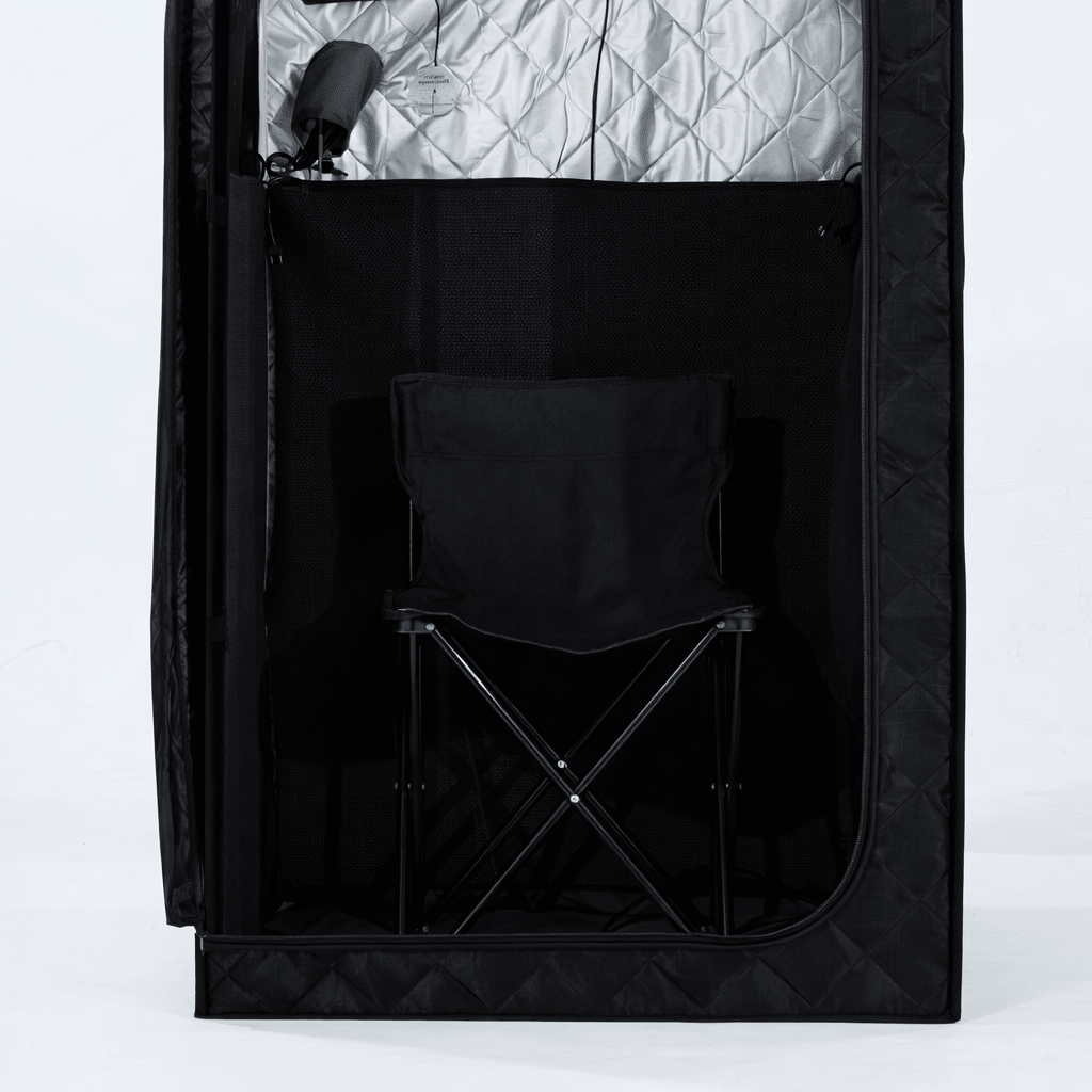 KOVE Portable Infrared Sauna Tent – Indoor 1 Person Far Infrared Sauna with Carbon Heating & Red Light