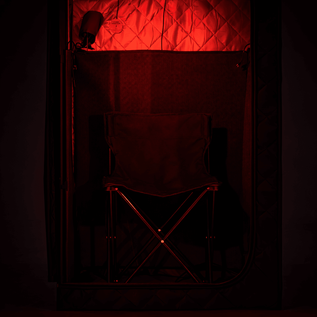 KOVE Portable Infrared Sauna Tent – Indoor 1 Person Far Infrared Sauna with Carbon Heating & Red Light