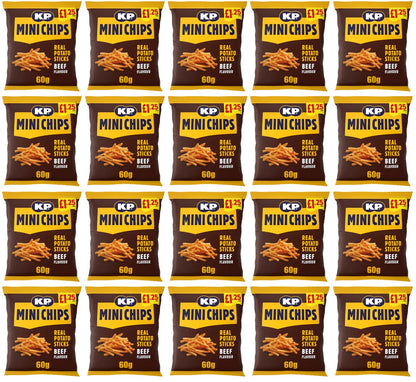 20 x Kp Mini Chips Bbq Beef - 60GM