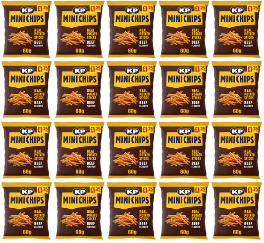 20 x Kp Mini Chips Bbq Beef - 60GM