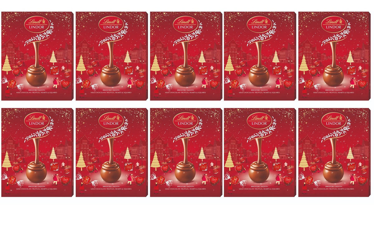 10 x Lindor Milk Advent Calendar - 235GM