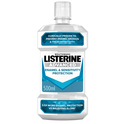 6 x Listerine Advanced Enamel & Sensitivity Protection - 500ML
