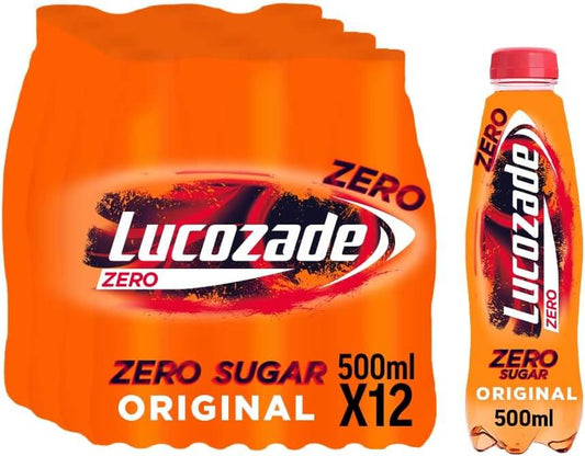 12 x Lucozade Zero - 500ML