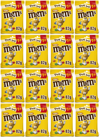 16 x M&m's Peanut Treat Bag - 82GM