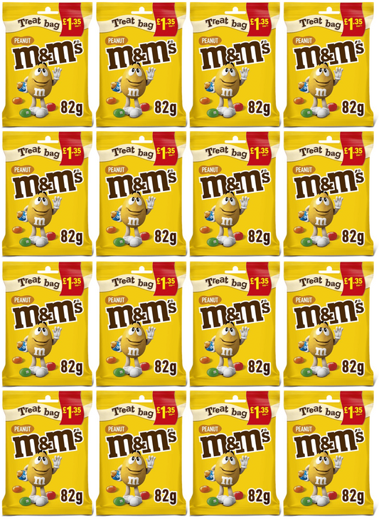 16 x M&m's Peanut Treat Bag - 82GM