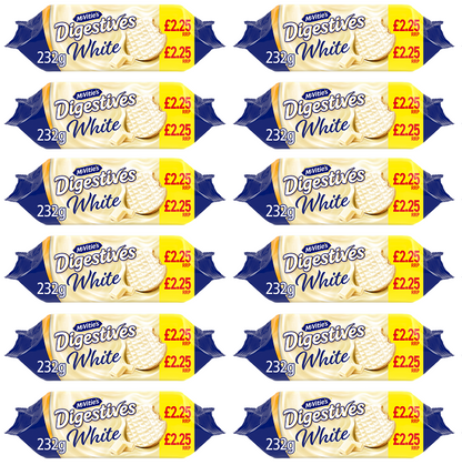 12 x White Chocolate Digestives 12x232g -