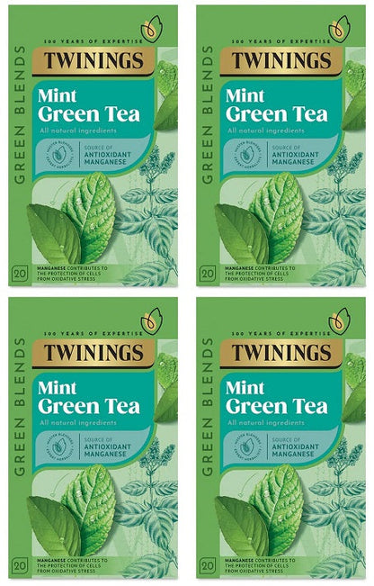 4 x Twinings Green Tea & Mint 20