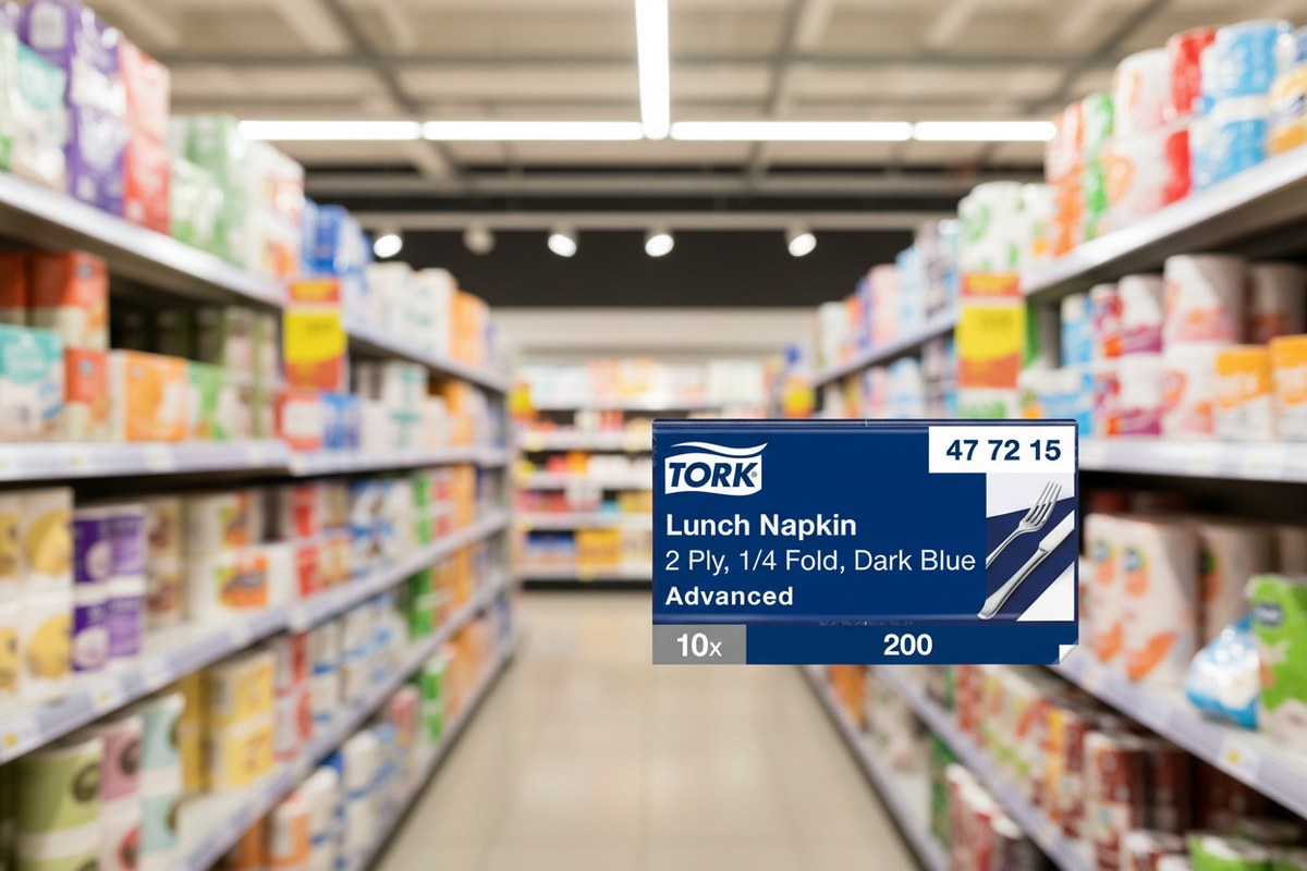 Tork Lunch Napkin Blue 2Ply 200Pk