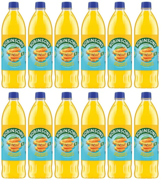 12 x Robinsons Orange & Pineapple 1L Sugar Free