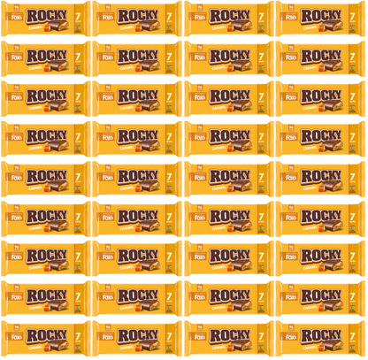 36 x Foxs Rocky Caramel 7pk - 7 PACK