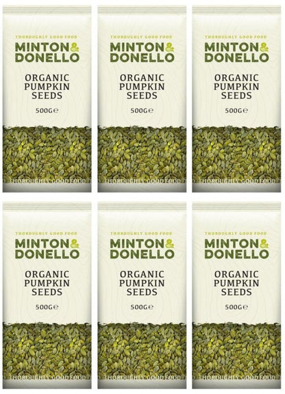 6 x Minton & Donello Pumpkin Seeds - 500g