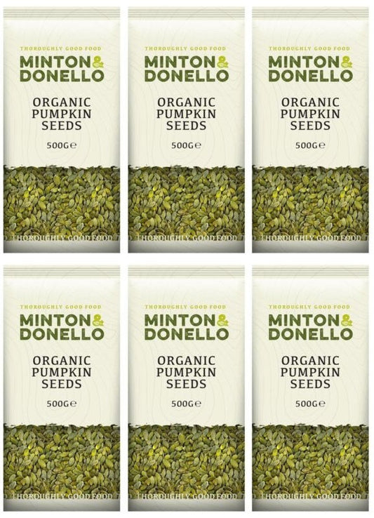 6 x Minton & Donello Pumpkin Seeds - 500g