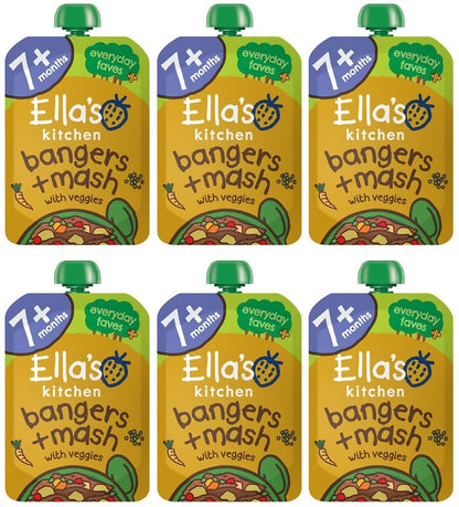 6 x Ella's Kitchen Stage 2 Baby Food - Vegetable Bake - 130G